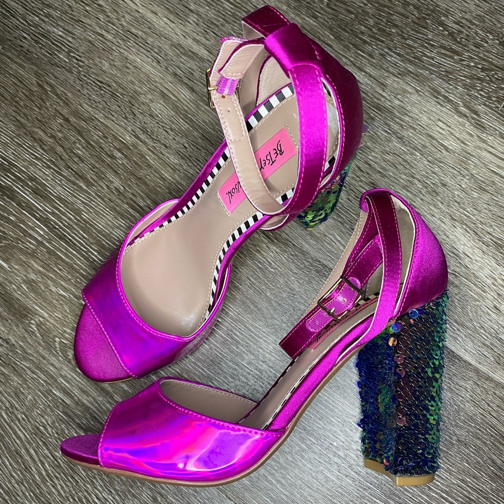 **SOLD** Sequin Betsey Johnson Heels